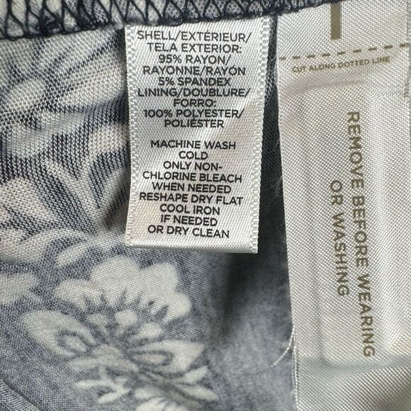 Ann Taylor Loft navy blue and white tie strap dress size medium NWOT - Picture 5 of 5